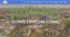 Desktop Screenshot of parkerdaysfestival.com